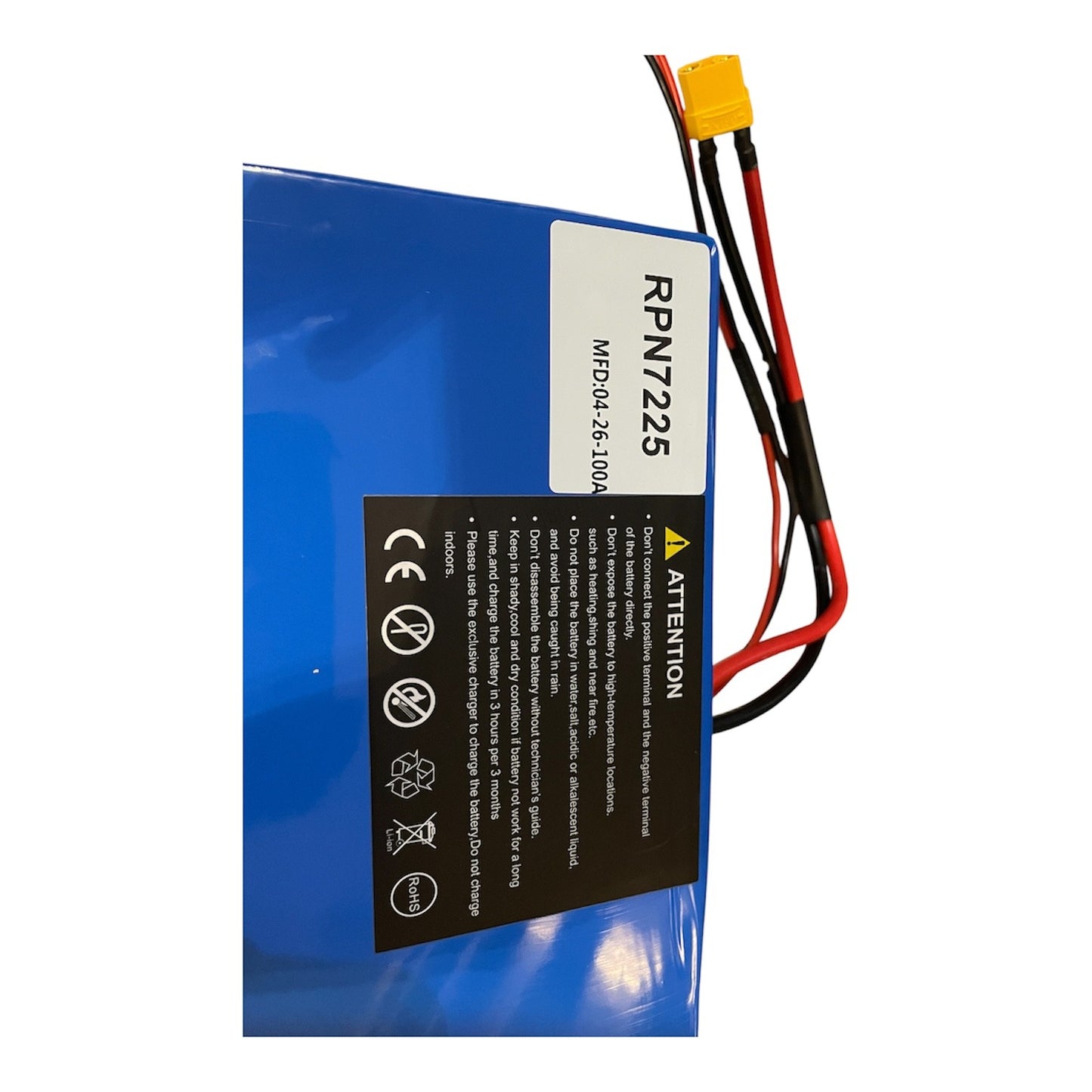 72v 25ah Lithium Ebike Battery