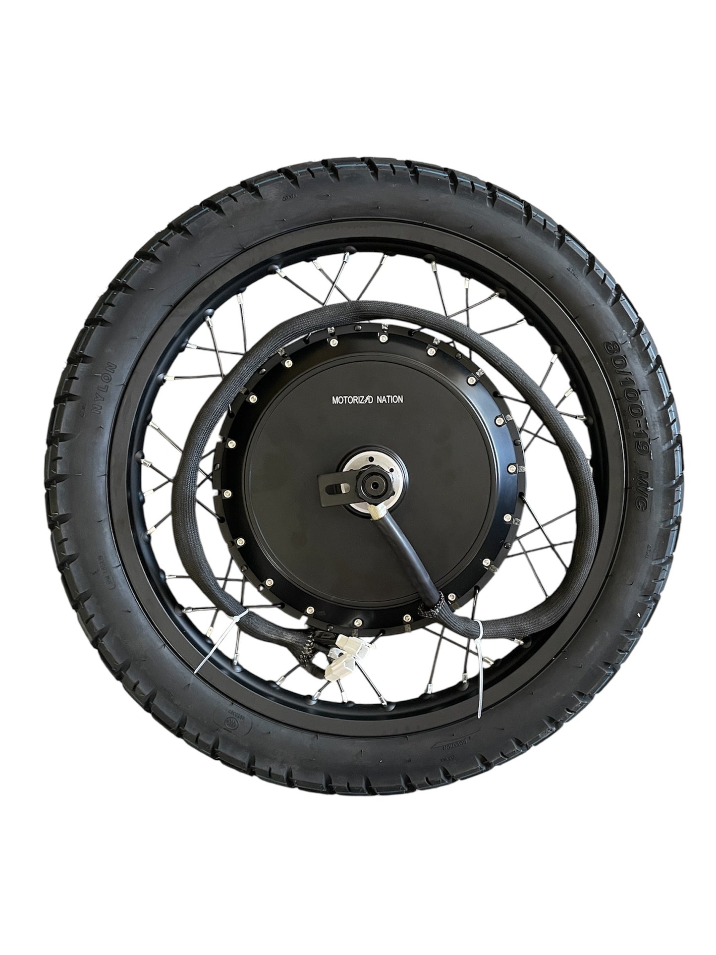 8000W Electric Bike Hub Motor Wheel, High-Performance Conversion Kit, Black