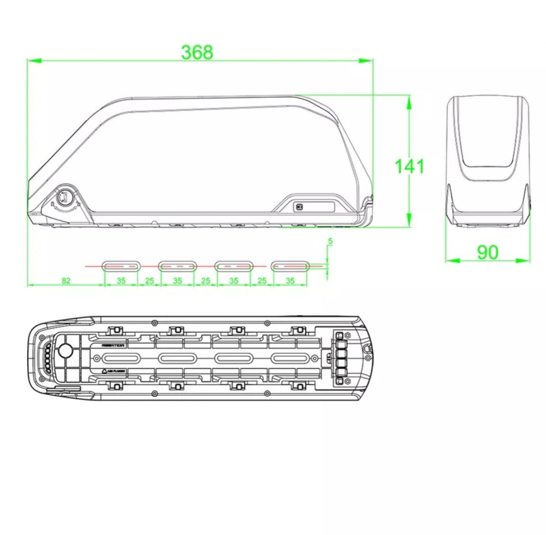 52v 16ah  Lithium Ebike Battery